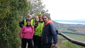 Kyryl, Dmytro, Ivan, Yuriy a Vierka na Vinianskom hrade